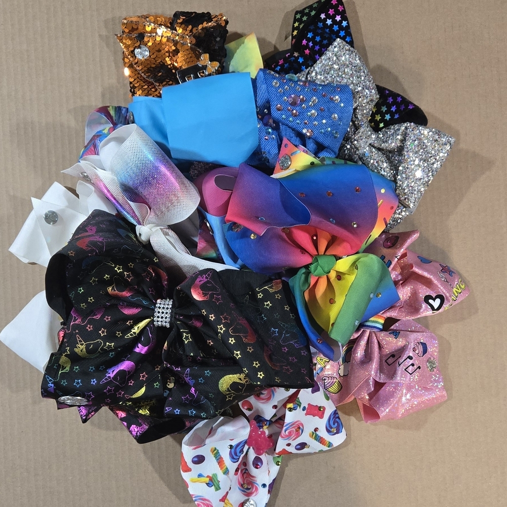 Colorful Kids Hair Bow Set